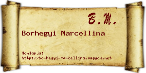 Borhegyi Marcellina névjegykártya